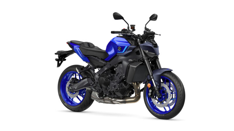 Yamaha MT-09 2027 en Icon Blue (estudio)