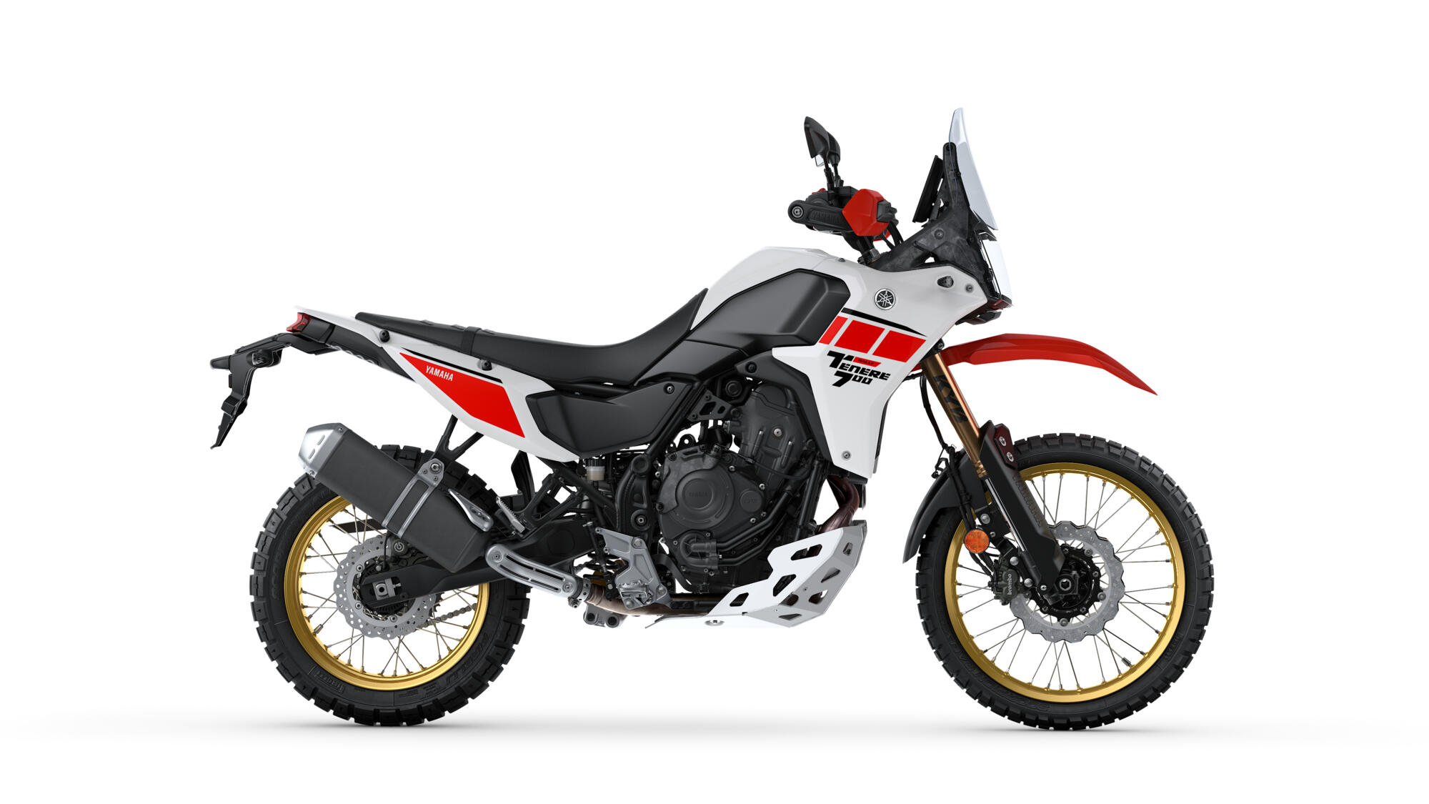 Yamaha Ténéré 700 Rally 2027 en Heritage White (estudio)